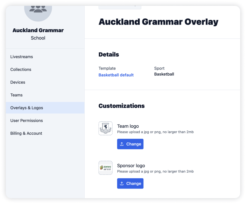 Screenshot of the admin dashboard displaying quick setup